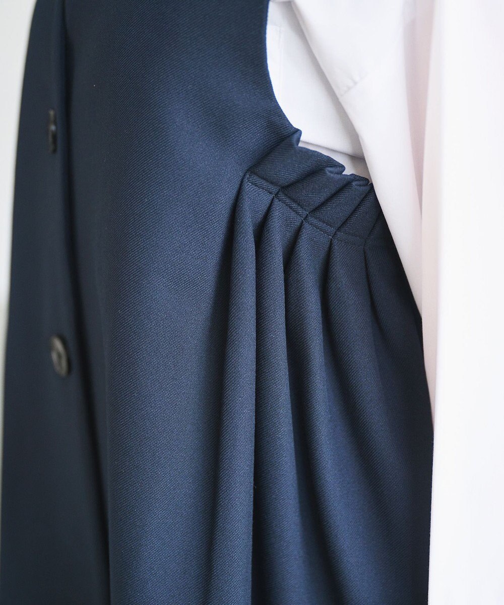 #Newans 【セレモニーにも】〈亀恭子さんコラボ〉サイドギャザージレ 