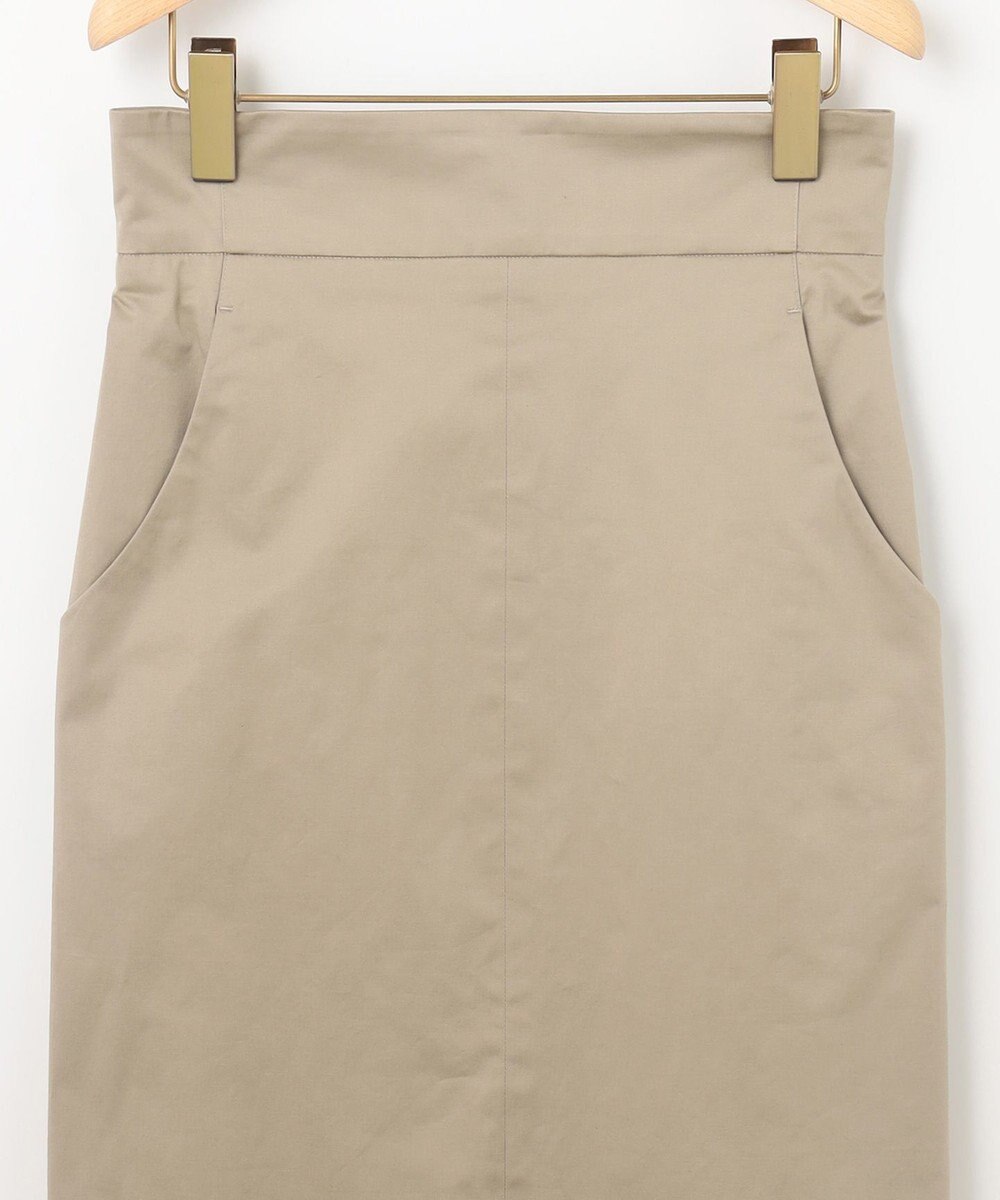 組曲 【WEB限定】サテンストレッチ Iラインスカート 