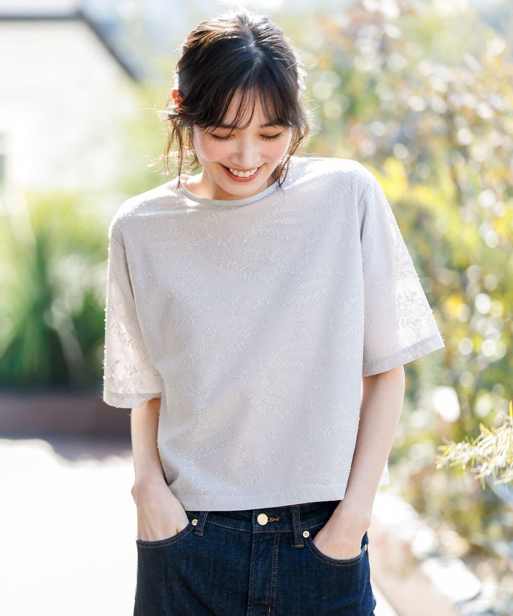 ANY SIS レースクロップド プルオーバー 