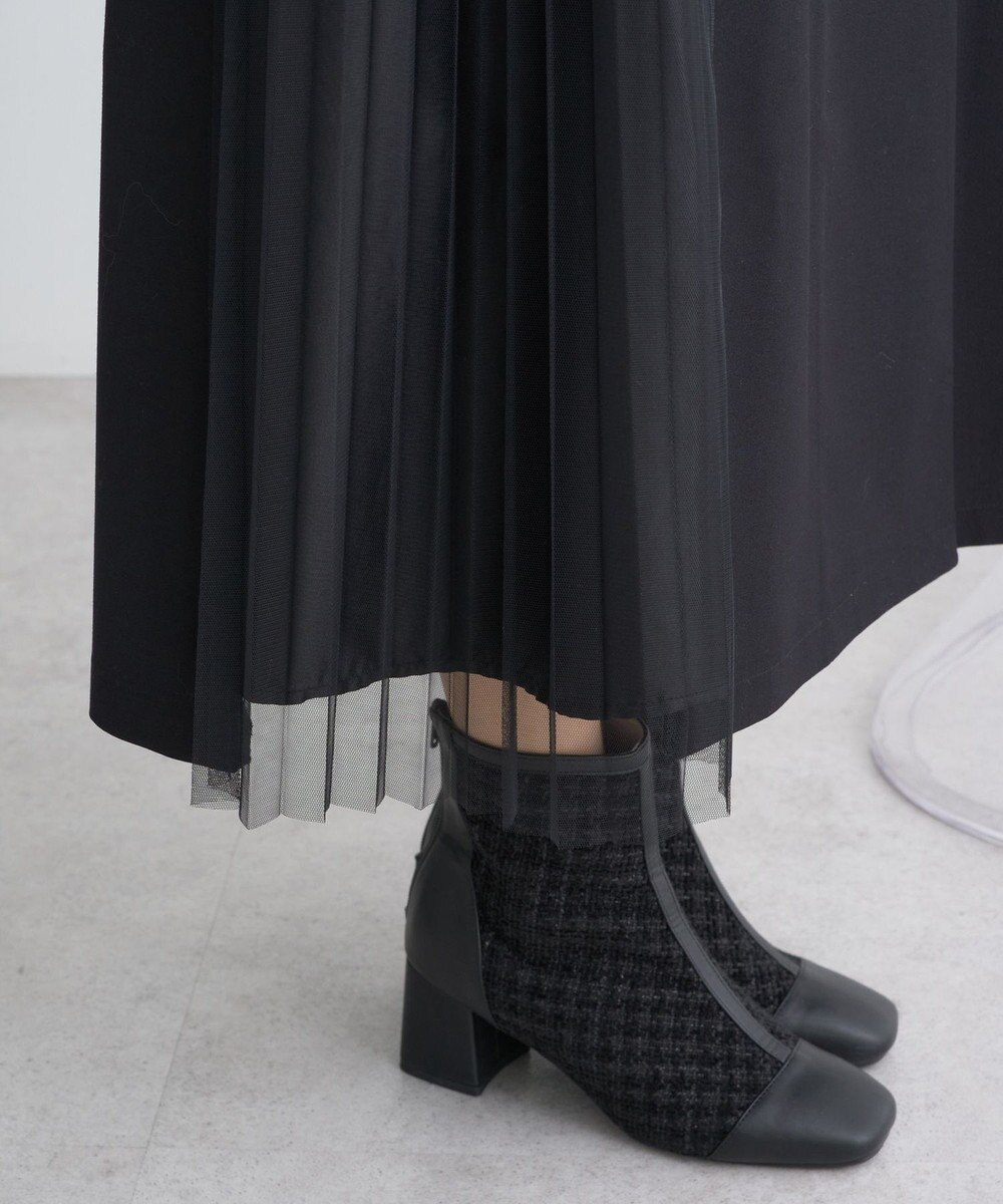 earth music&ecology サイドプリーツジレンチ 