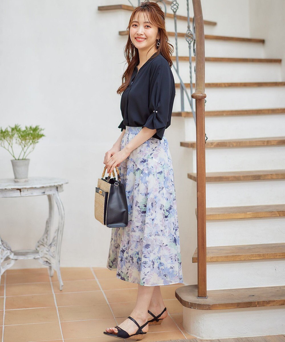 ANY SIS 【洗える】カフリングポイント ブラウス 