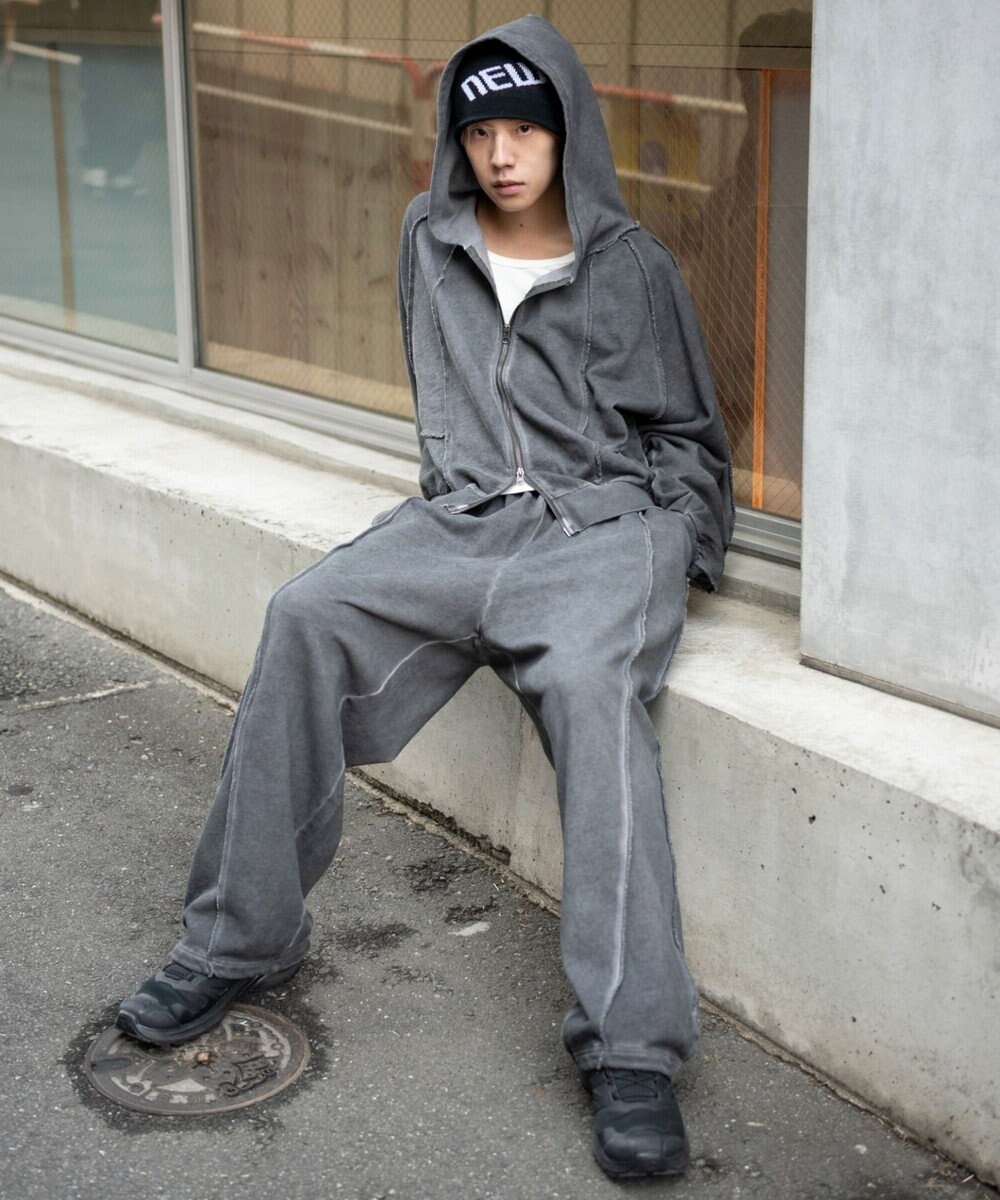 WEGO 【ユニセックス着用ITEM/ウエストゴム】スウィッチングスウェットパンツ 