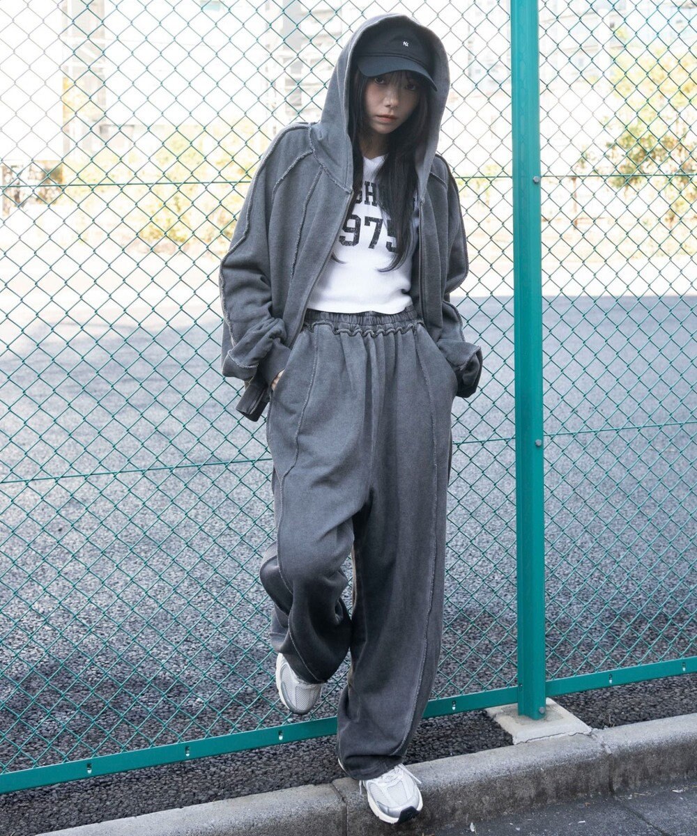 WEGO 【ユニセックス着用ITEM/ウエストゴム】スウィッチングスウェットパンツ 