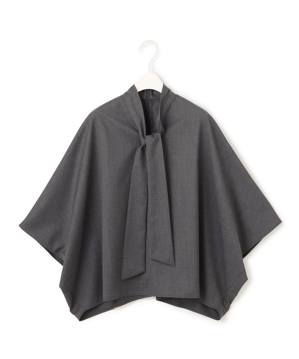 ICB L 【洗える】T/Wブロード ボウタイブラウス 