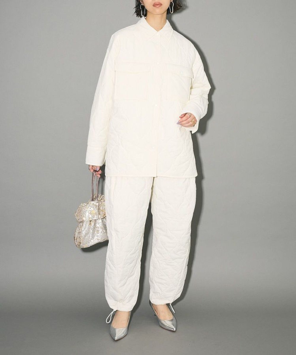 Green Parks キルティングカーブパンツ 