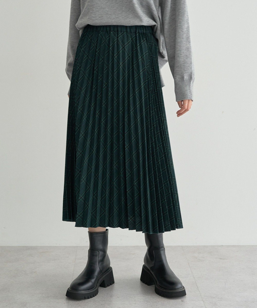 earth music&ecology プリーツミディスカート 