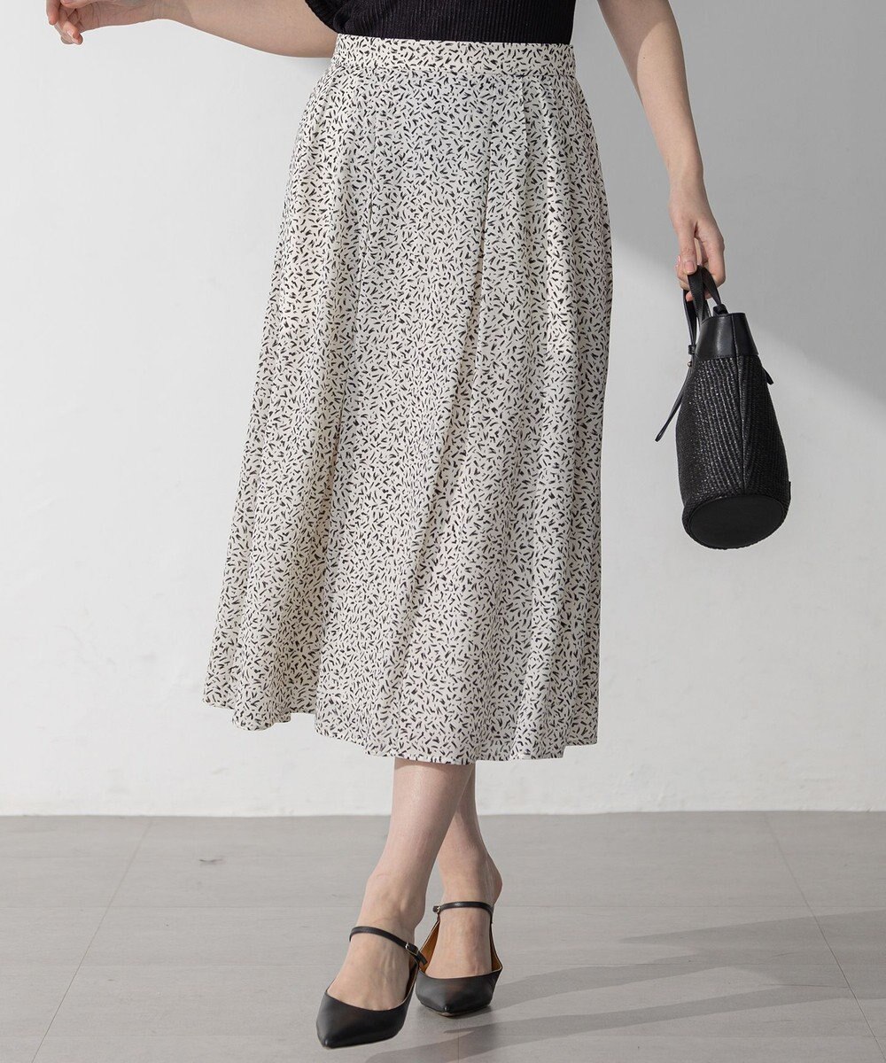 23区 S 【接触冷感/吸水速乾】ペインティングプリント スカート 