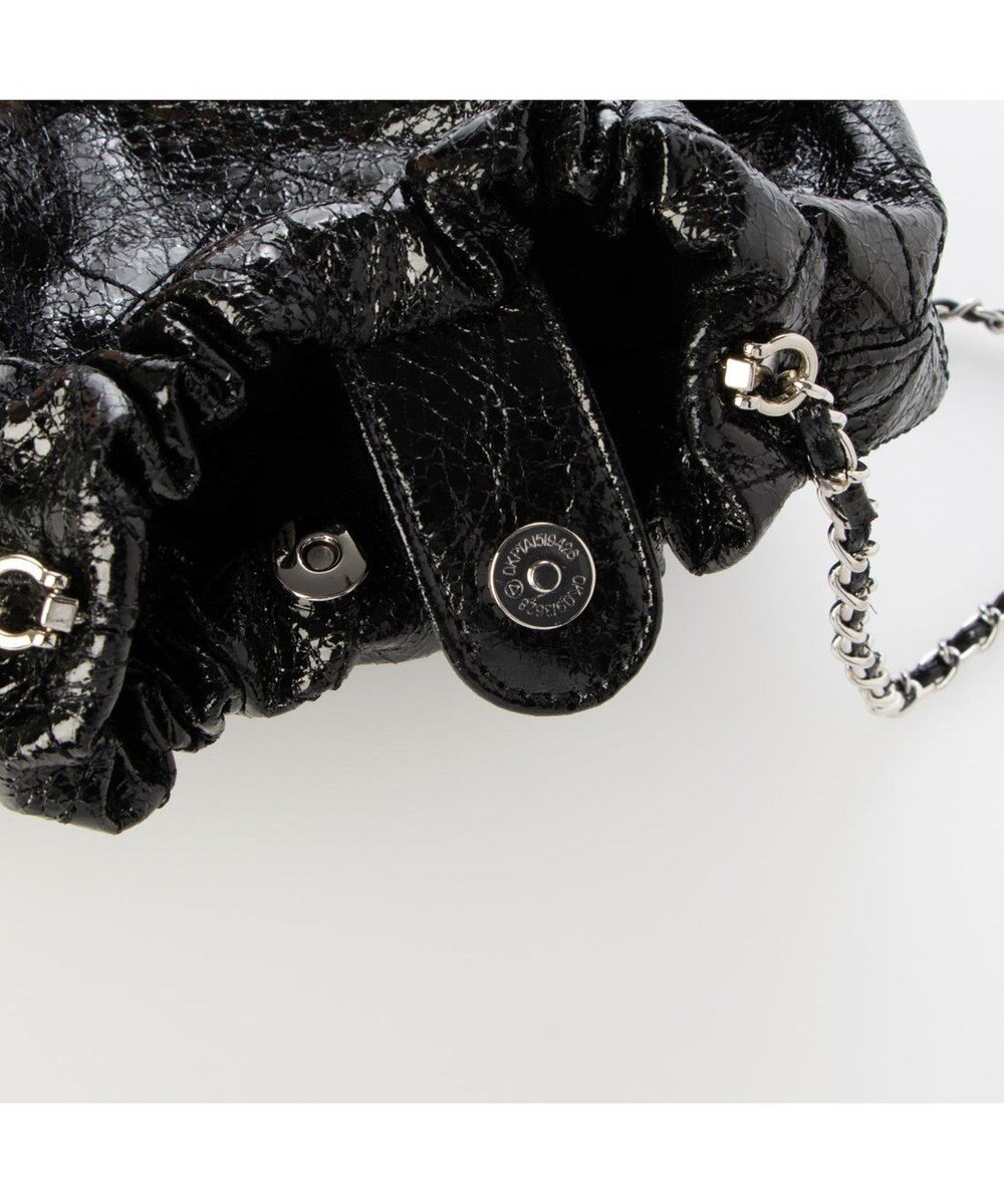 UNBILLION カシュカシュ cachecache / 口元ギャザーメタリックキルトミニショルダー 