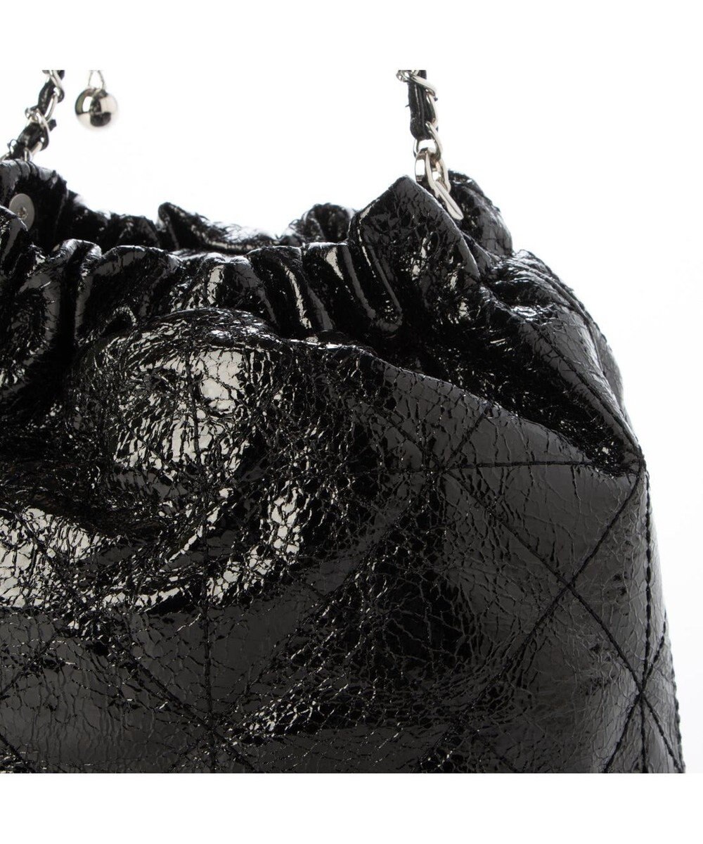 UNBILLION カシュカシュ cachecache / 口元ギャザーメタリックキルトミニショルダー 