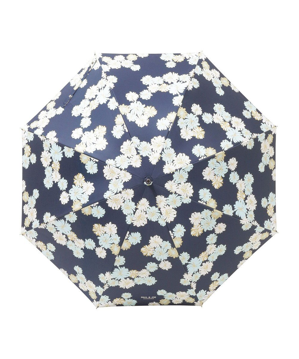 MOONBAT 【 遮光率100％/遮熱/UV/軽量】PAUL&JOE ACCESSOIRES(ポール&ジョー) 晴雨兼用日傘 クリザンテーム 総柄 花柄 折りたたみ傘 