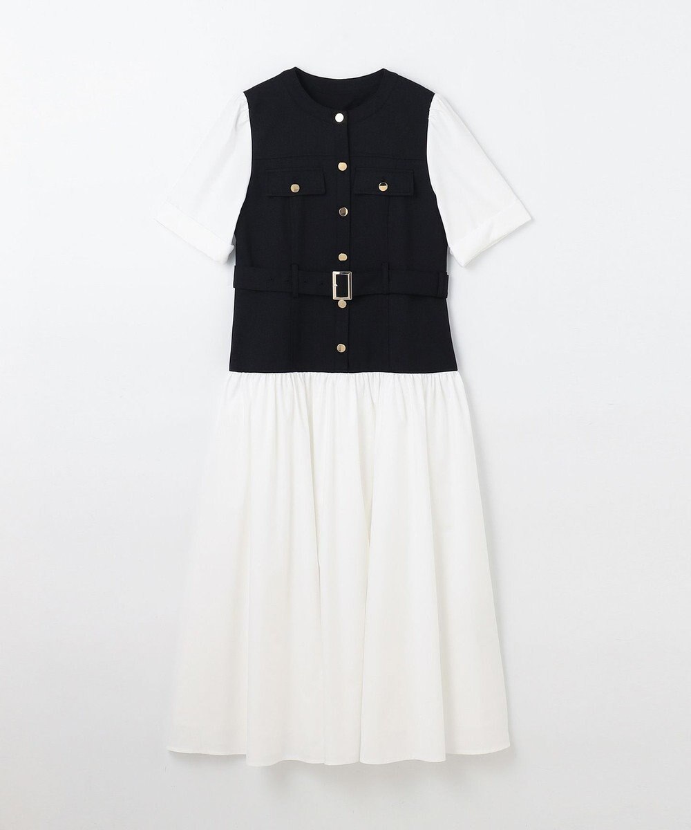 GRACE CONTINENTAL レイヤードコンビワンピース 