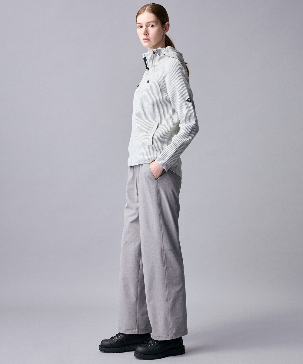 JOSEPH ABBOUD MOUNTAIN 【日本素材・ストレッチ】コットンムリネ アウトドア ニット パーカー 