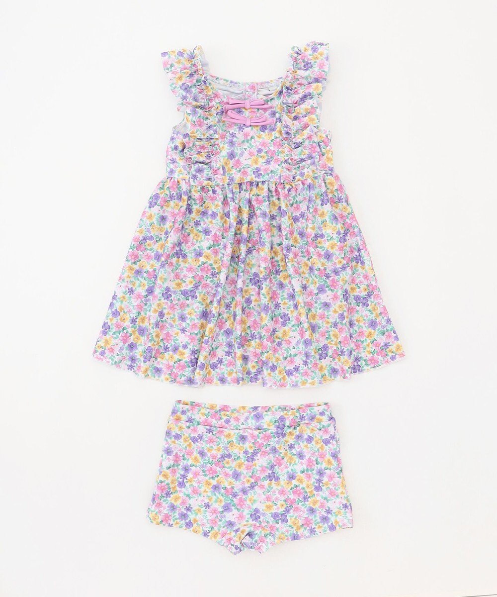 ANY KIDS 小花柄 セパレート水着 