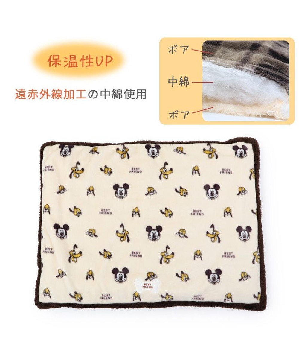 PET PARADISE ディズニー プルート 遠赤外線 ボアマット 角型 