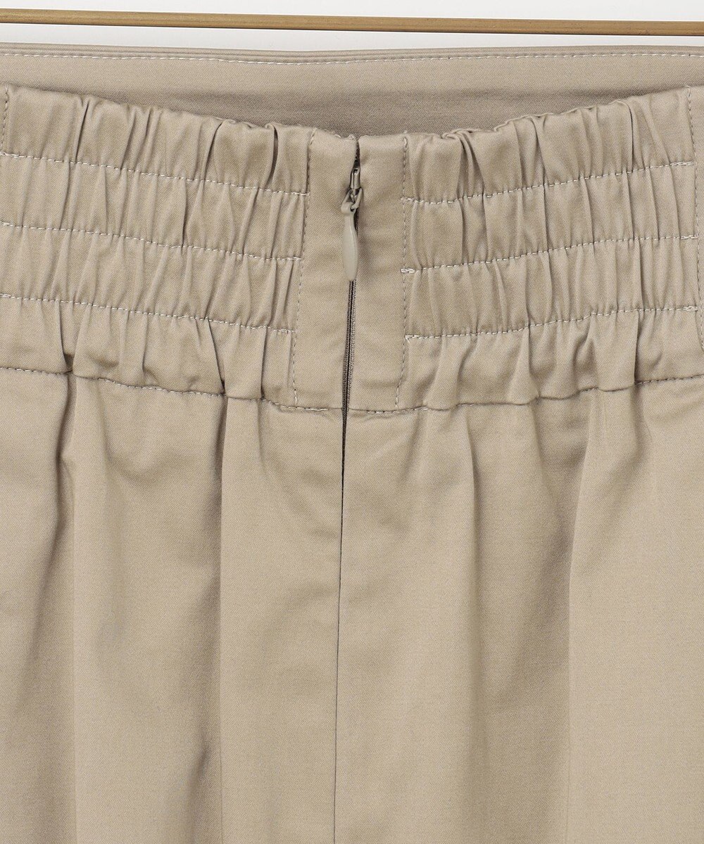 組曲 【WEB限定】サテンストレッチ Iラインスカート 