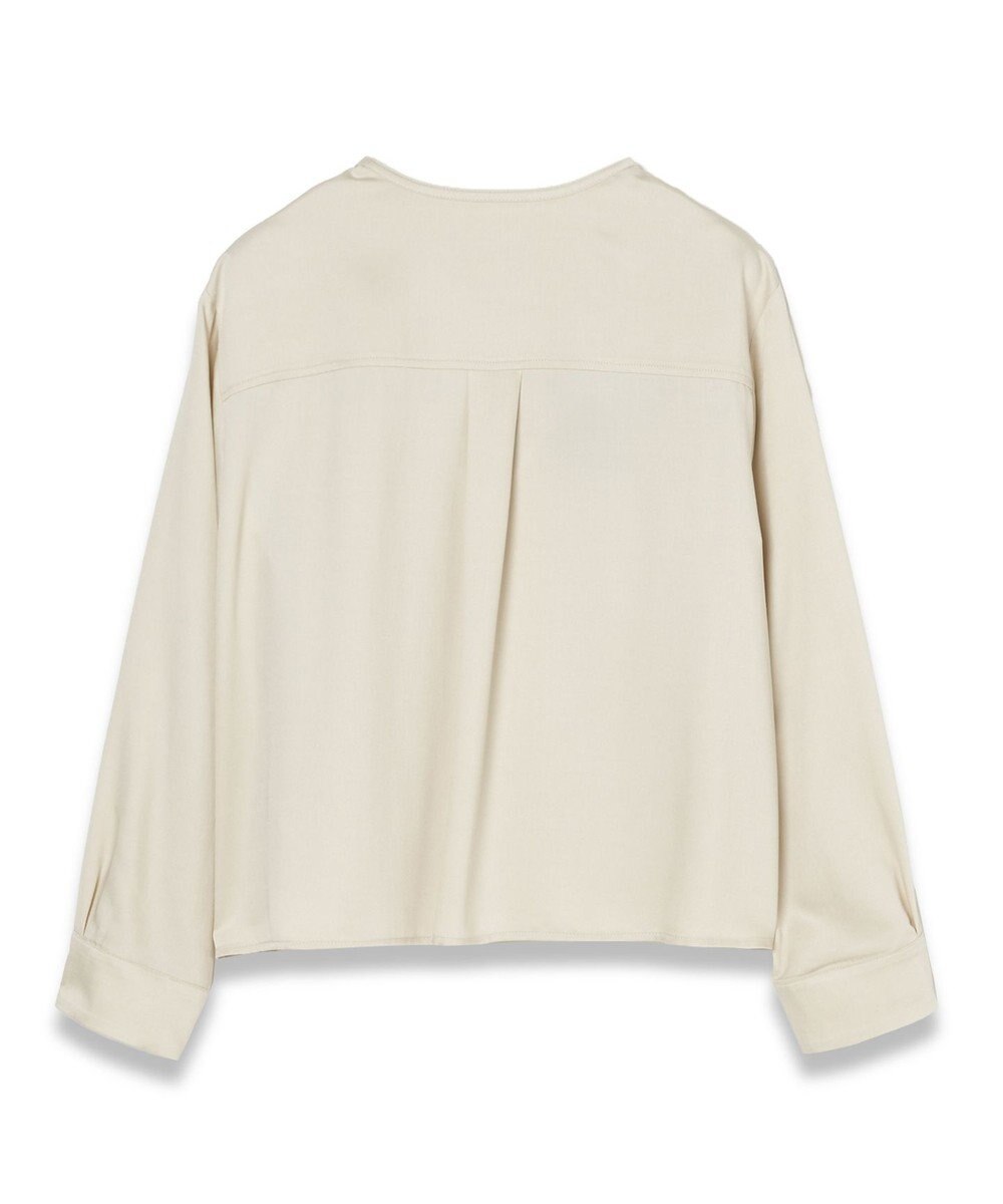 JOSEPH ソフトビスコーステーラリング　ノーカラーシャツ 