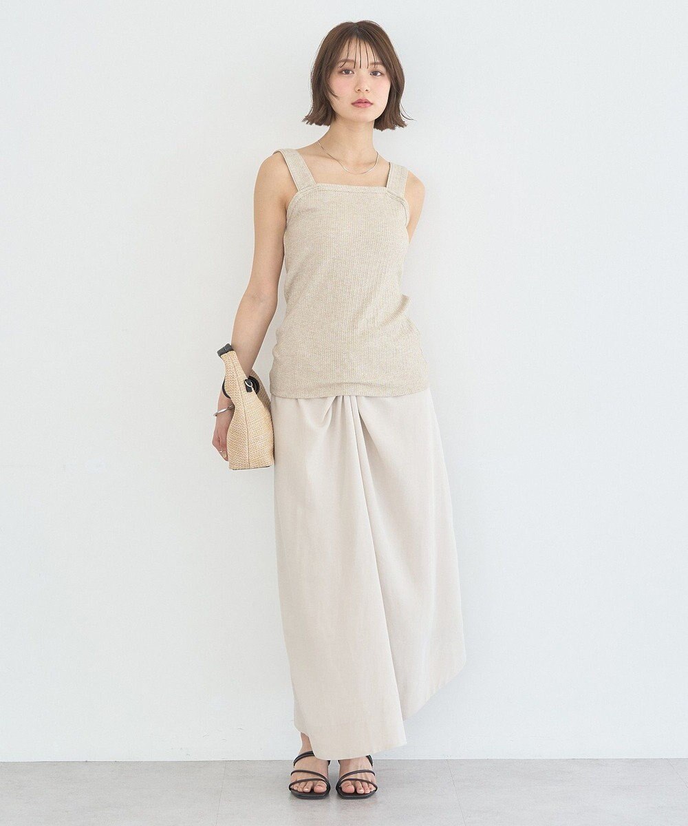 earth music&ecology チェーンリブラメカットタンクトップ 