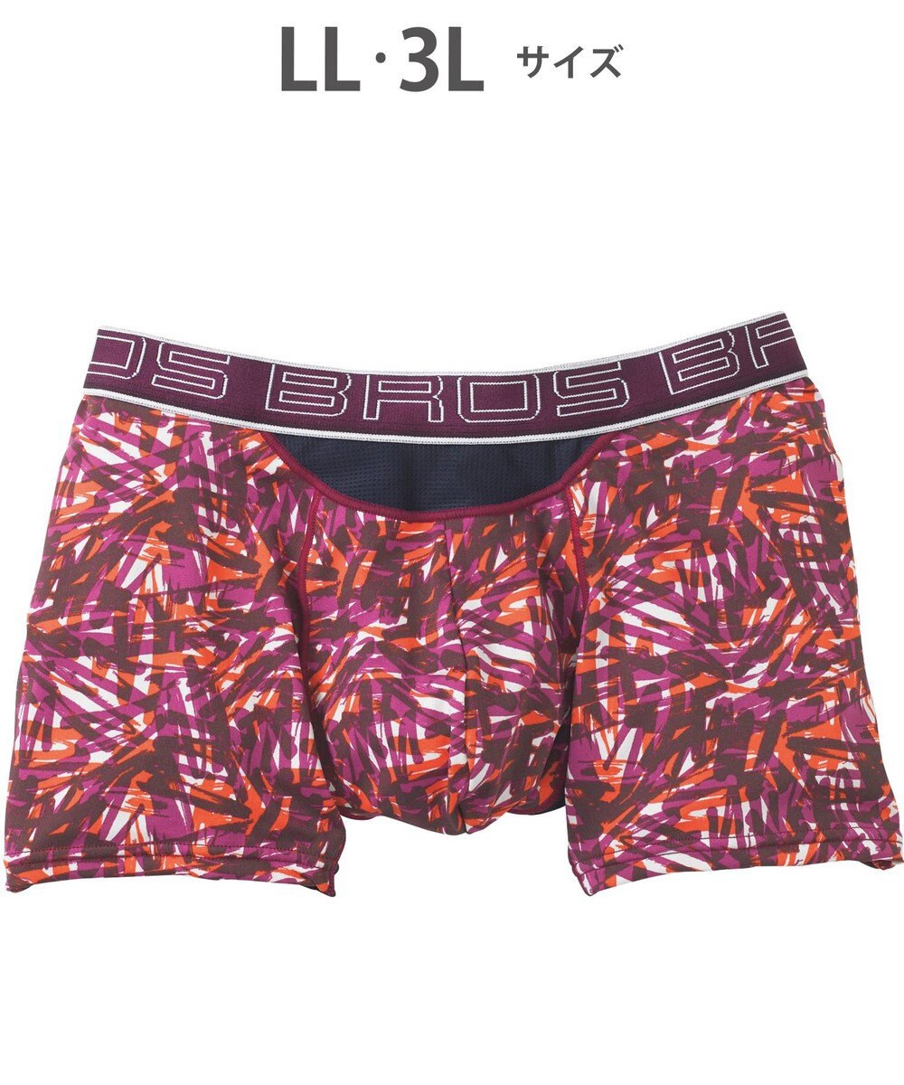 WACOAL MEN ボクサーパンツ 風が通ってムレ軽減。 ダブルエアスルータイプ 吸汗速乾 前閉じ GT3910 /ブロス バイ ワコールメン 