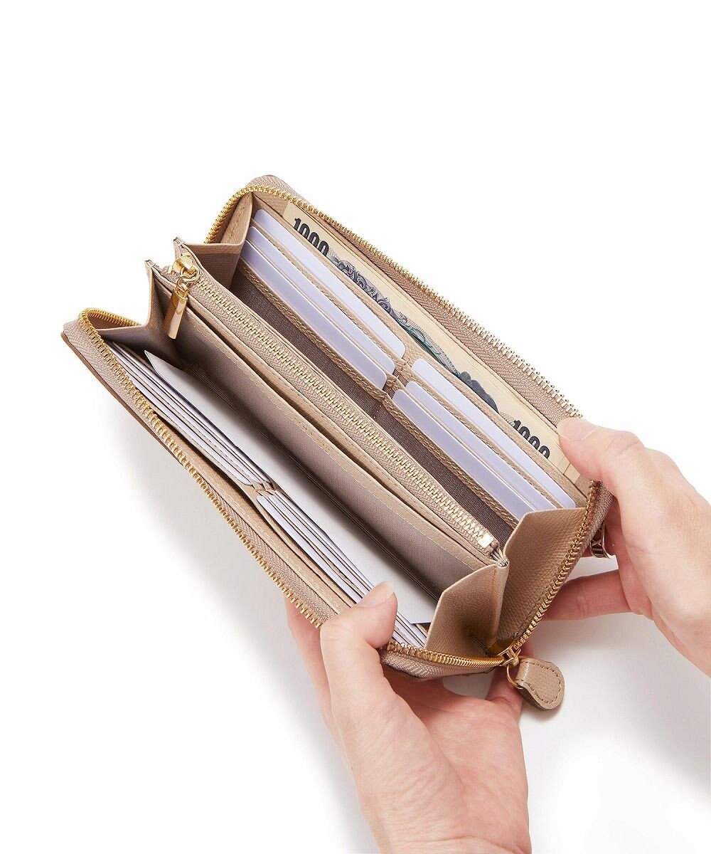 TOPKAPI 【TOPKAPI】角シボ型押し・ ラウンド 長財布 COLORATO コロラート 