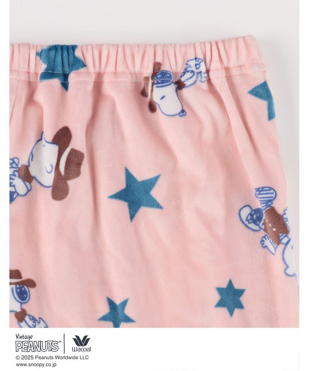 WACOAL ワコール_リラックス＆スリープ パジャマ フリース素材(本体) あったか 長袖 長ズボン PEANUTS スヌーピー レディース FDW463 /ワコール 