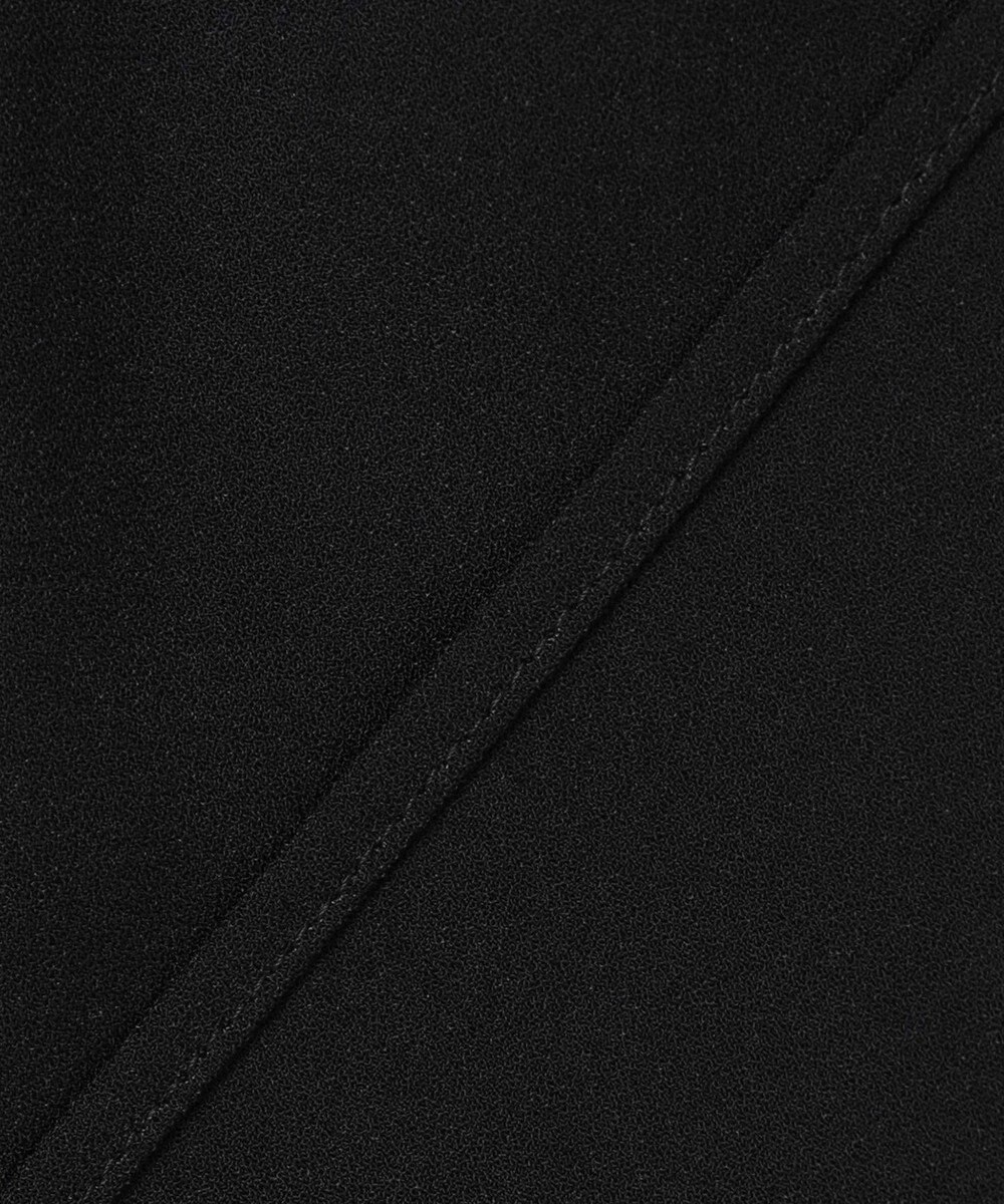 ICB 【洗える】ストレッチジョーゼット ハイネックブラウス 