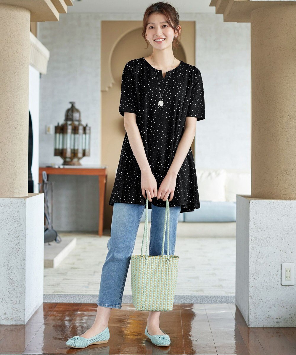 Tiaclasse 【おのののかさん着用 】「冷凛（ひやりん）」カノコバックフレアカットソー 