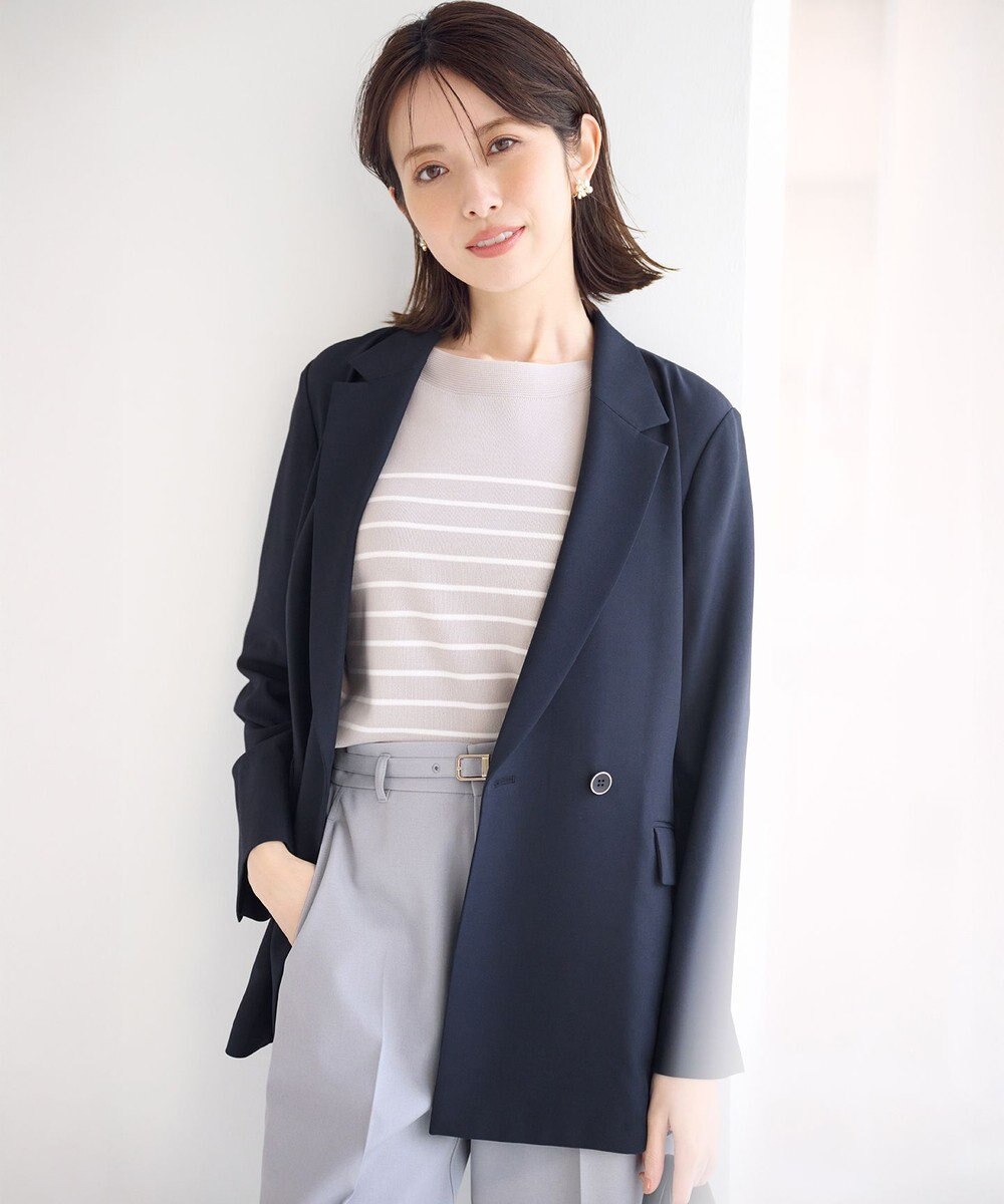 ANY SIS 【接触冷感・UVカット・洗える】ビューティクールボートネック プルオーバー 