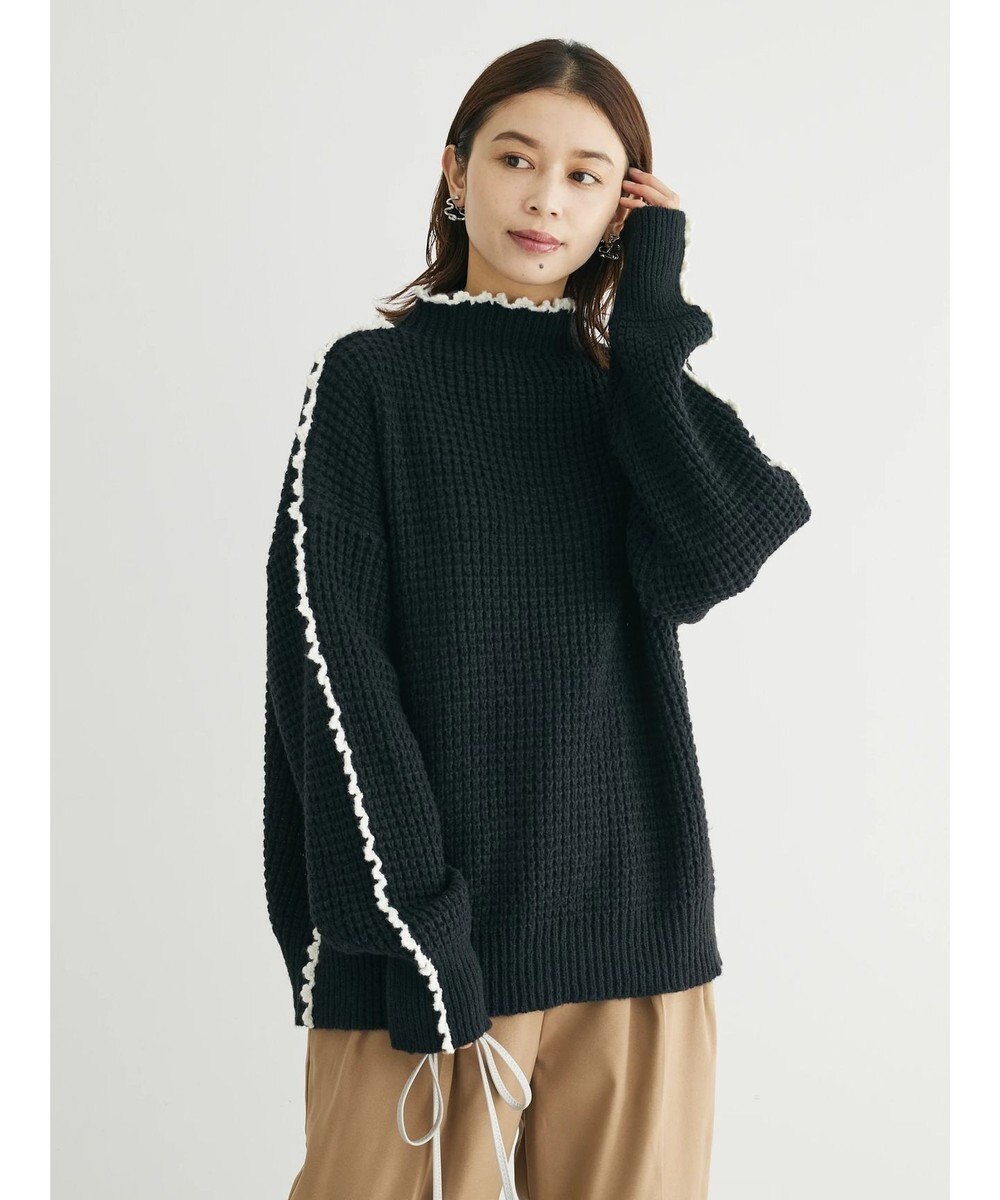 Green Parks ・Ｐｅｔｉｔ　Ｆｌｅｕｒ　ハイショクパイピングニット 