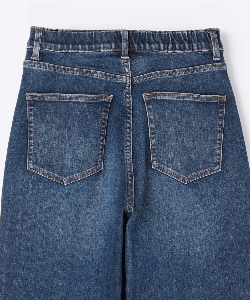 ANY L 【ウエストゴム】ストレートワイドデニム 