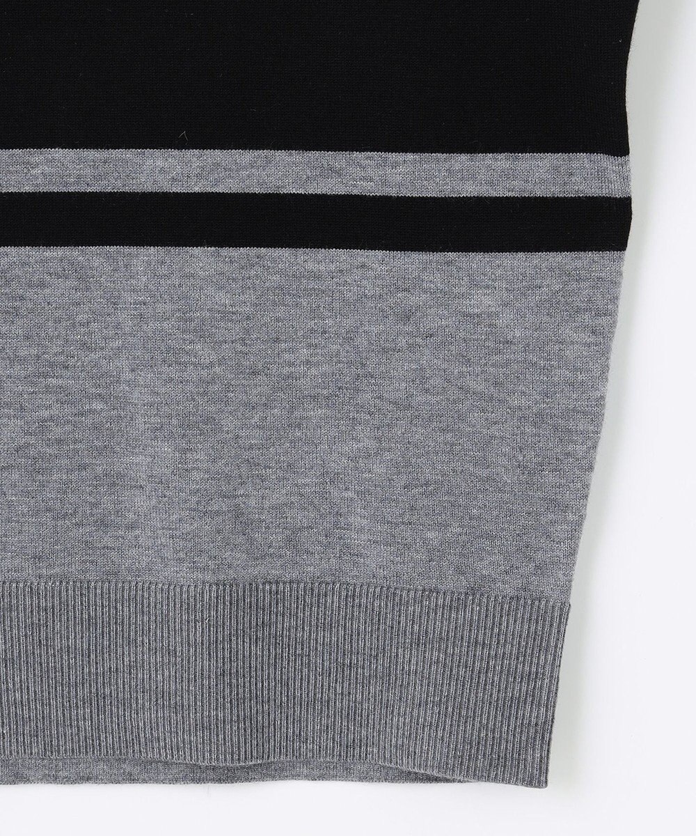 23区GOLF 【WOMEN】【ウォッシャブル 】バイカラー ニットソー 