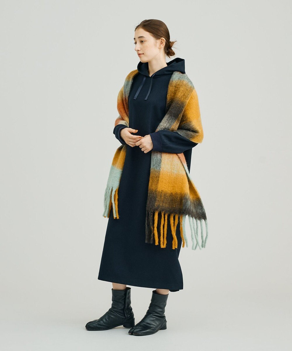 J.PRESS YORK STREET 【WOMEN】NEEDLE JERSEY フード付きワンピース 