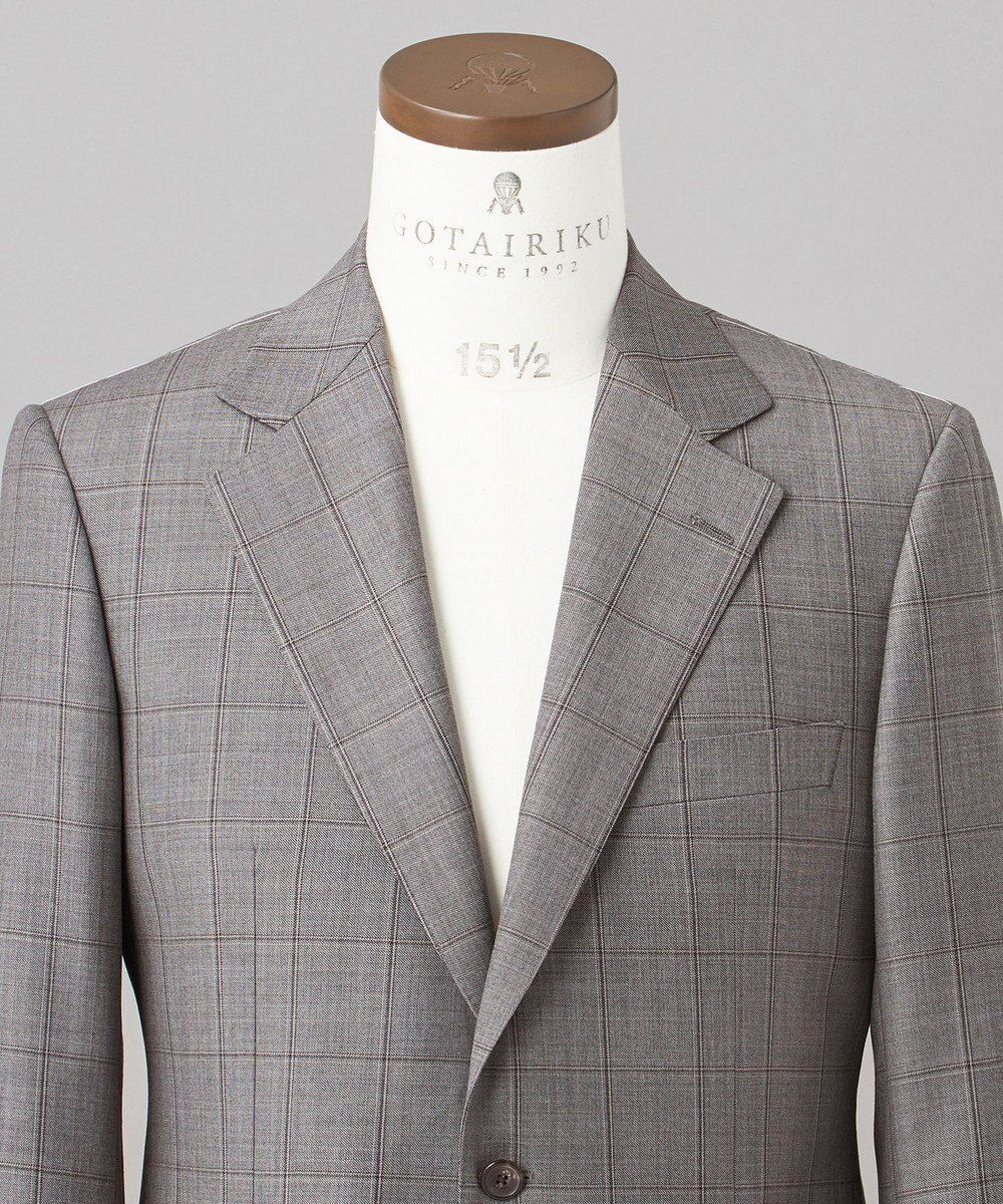 GOTAIRIKU 【DORMEUIL】AMADEUS365 3ピーススーツ （グレーチェック） 