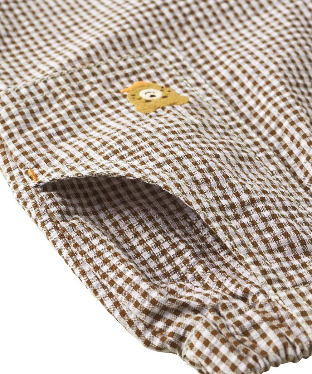 MIKI HOUSE HOT BISCUITS 【80-120cm】サッカー素材 5分丈パンツ 