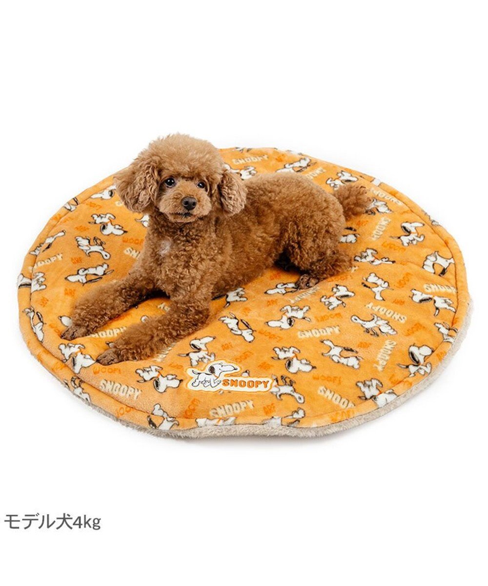 PET PARADISE スヌーピー  遠赤外線 丸マット 《てくてく》S 径70cm 