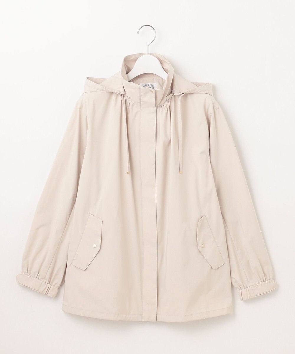 J.PRESS LADIES L 【洗える・撥水】マイクロタフタ フーデッド ショート コート 