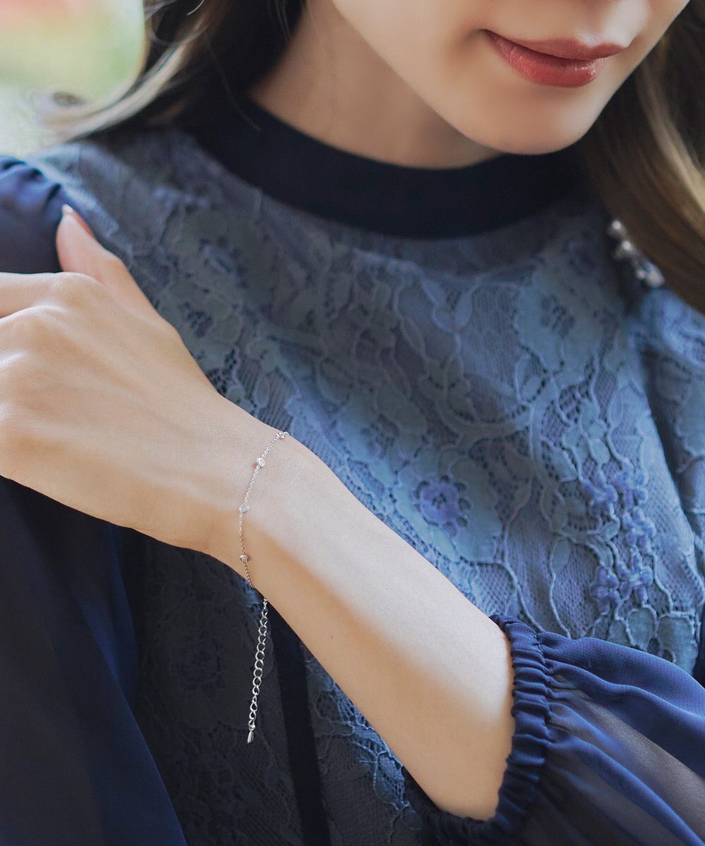 Tiaclasse ストーンチェーンブレスレット 