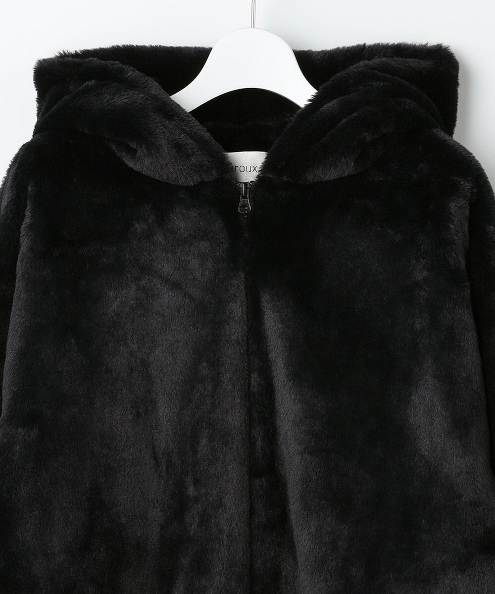 Feroux フード付きフェイクファー パーカー 