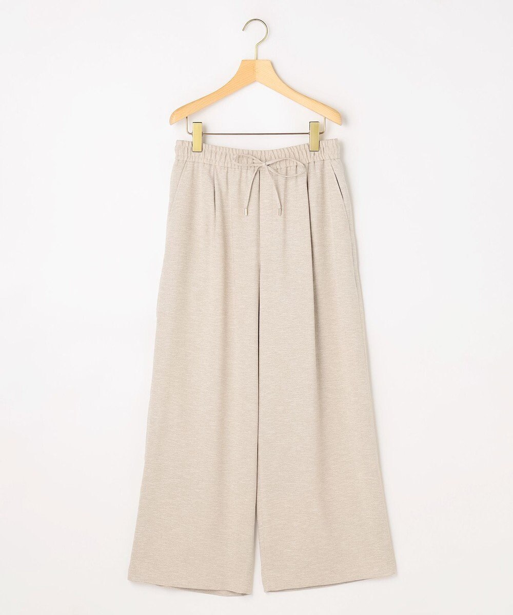 組曲 ライトリネンライクイージーワイド パンツ 