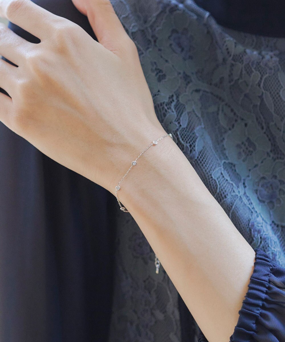 Tiaclasse ストーンチェーンブレスレット 