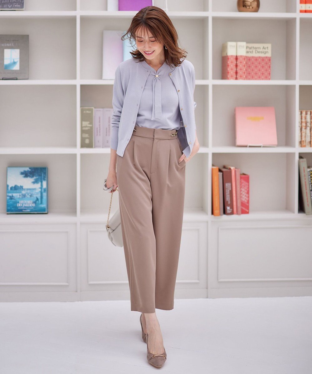 ANY SIS 【洗える】チェーンポイント ワイドパンツ 