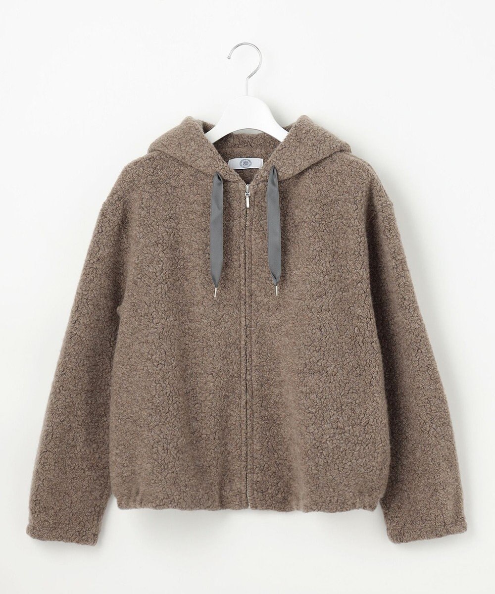 J.PRESS LADIES 【WEB限定カラーあり】パイルジャージー ジップアップ パーカー 