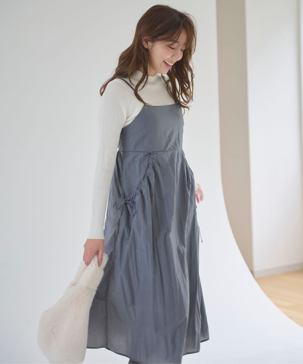 Feroux 【洗える】ニットセット キャミソールワンピース 