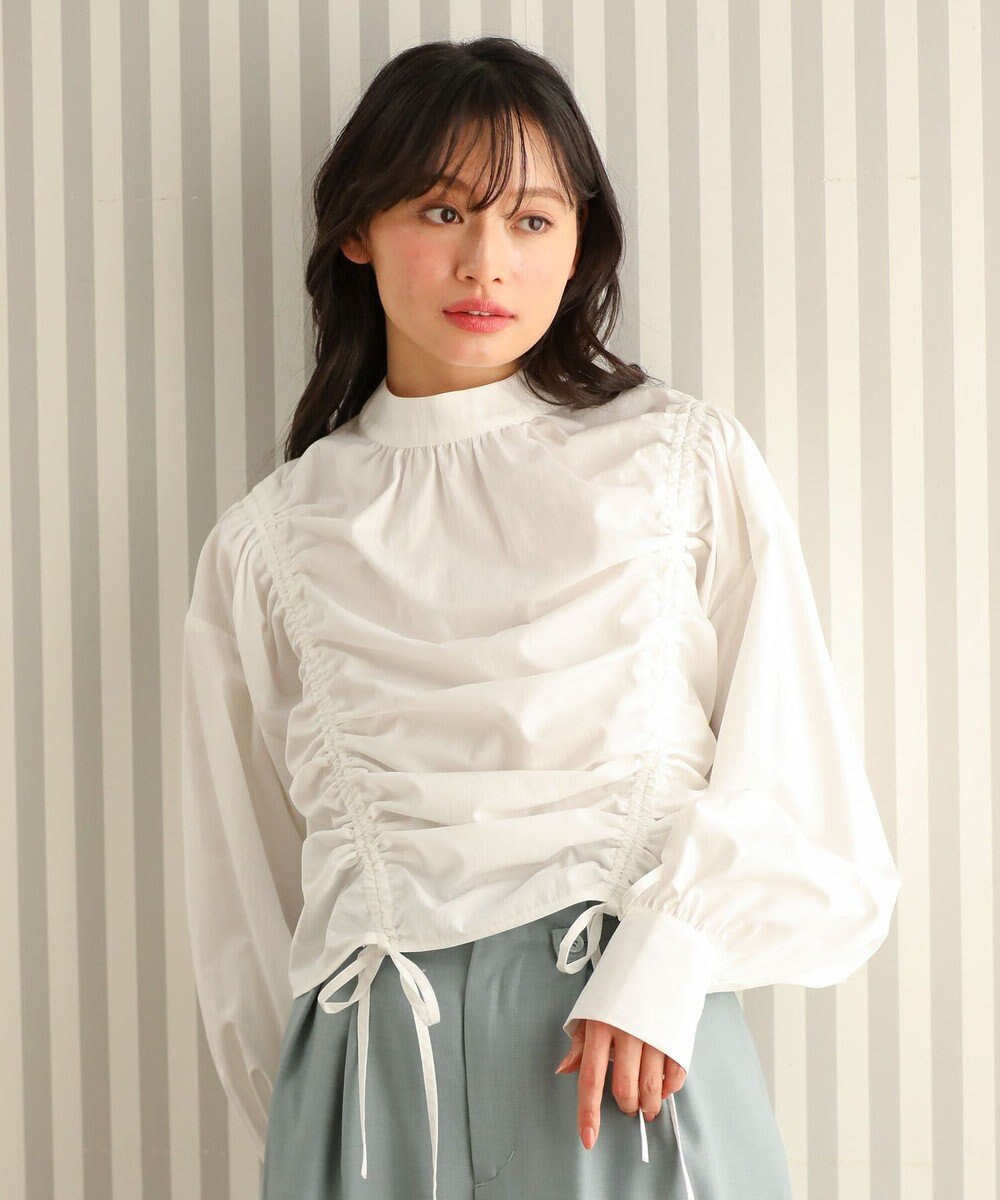 Green Parks ・ＡＮＤＳＥＡＲＣＨ　ドロストリボンブラウス 