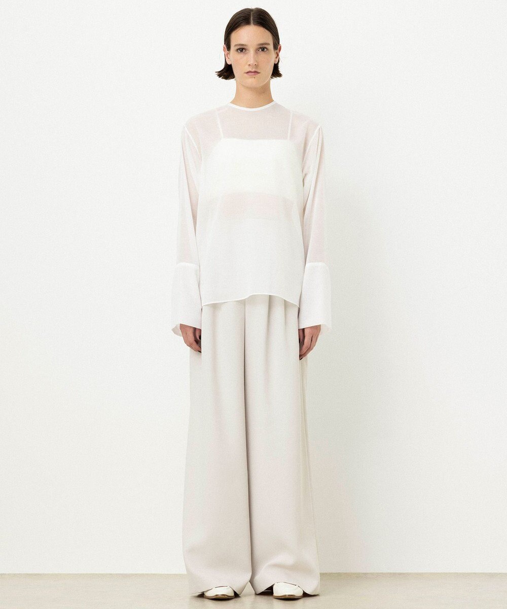 NAVE 【ReNAVE・洗える】シアーボイル ブラウス 