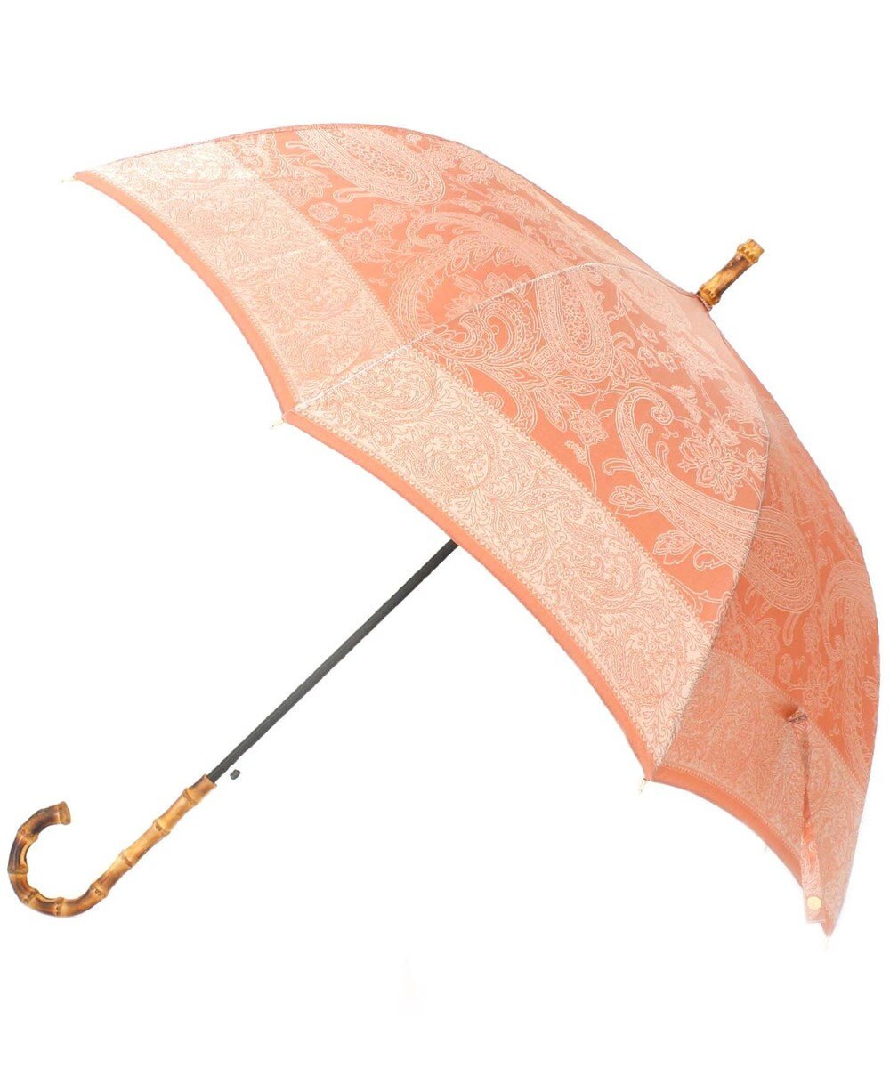 槇田商店 Kirie ペイズリー ビンテージアプリコット 長傘 
