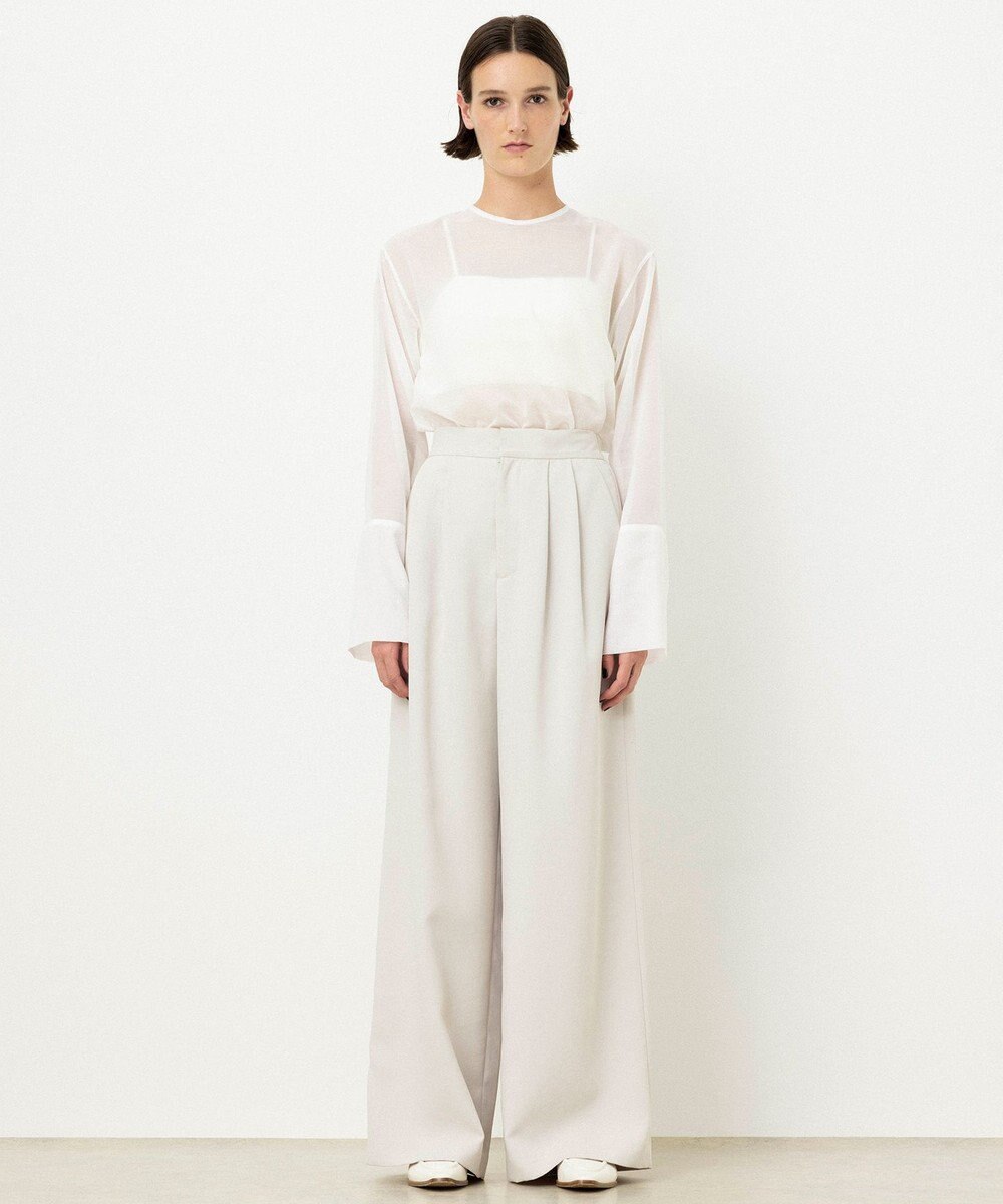 NAVE 【ReNAVE・洗える】シアーボイル ブラウス 