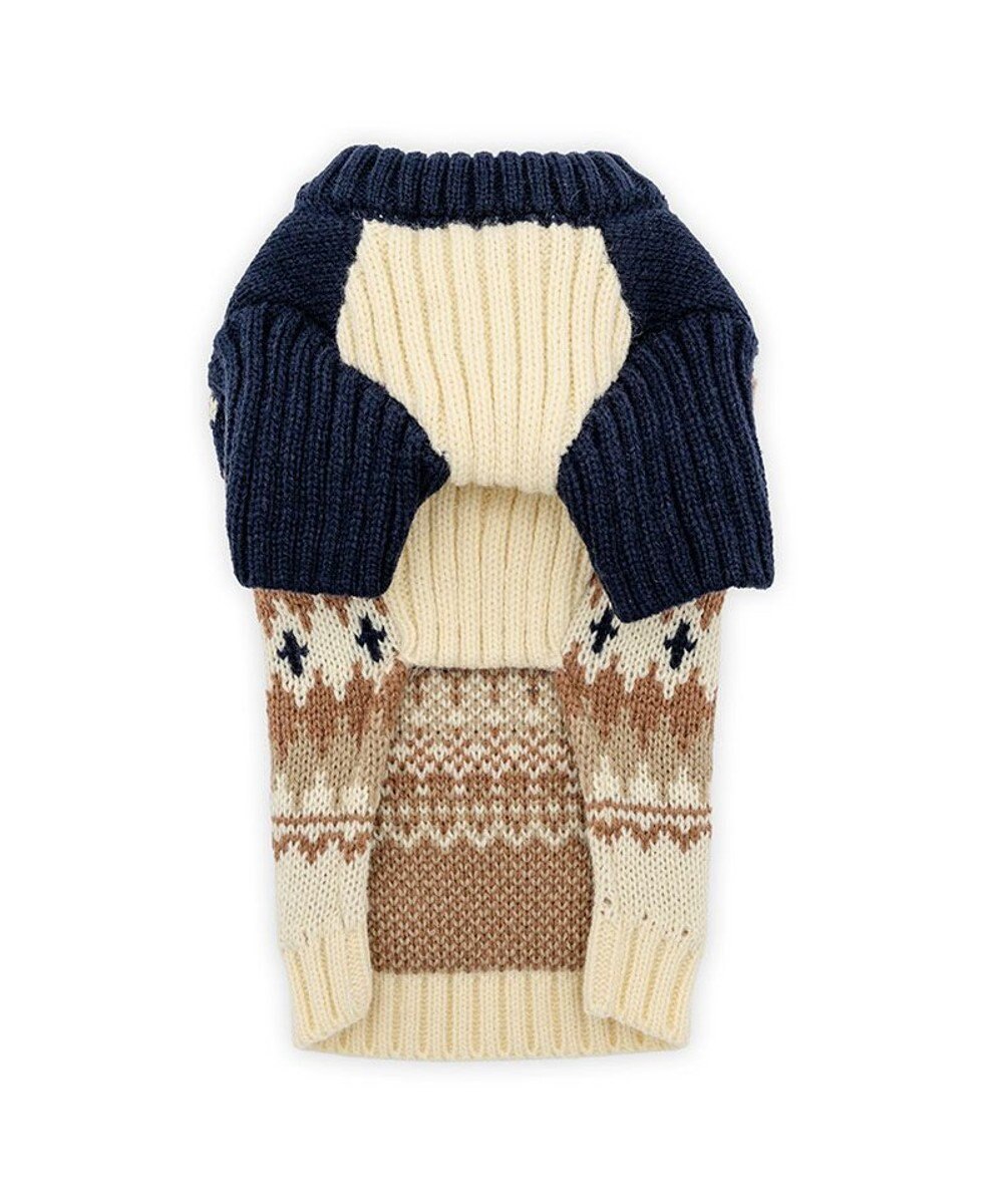 PET PARADISE ペットパラダイス ハーフジップアップ ニット 《ネイビー》 小型犬 