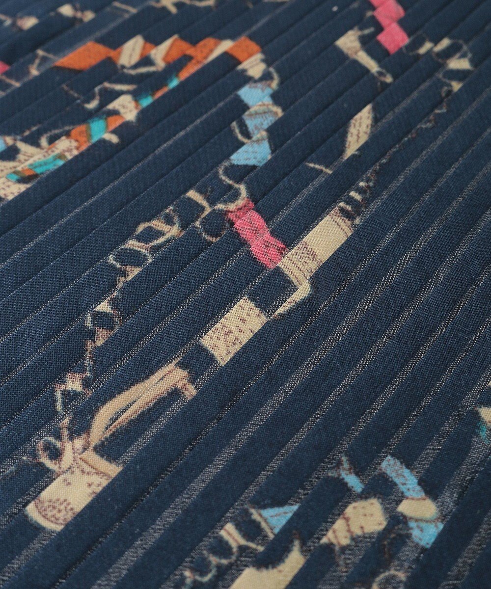 YECCA VECCA ビットプリントプリーツスカーフ 