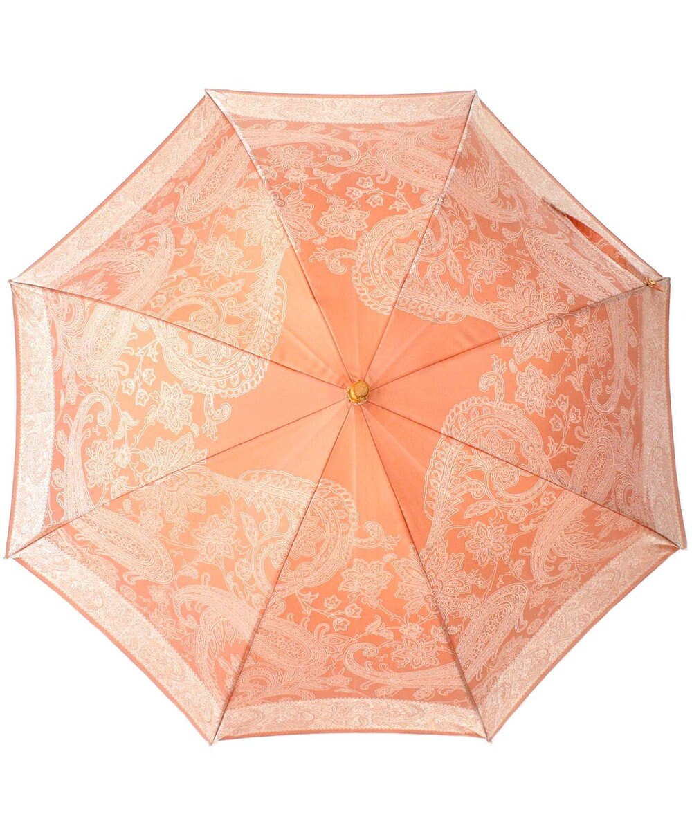 槇田商店 Kirie ペイズリー ビンテージアプリコット 長傘 