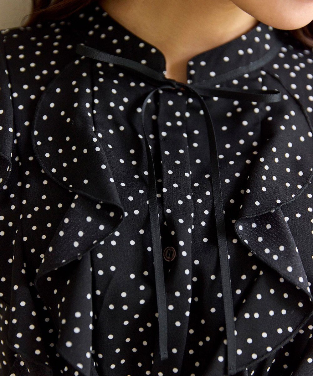 Feroux ウエストシャーリングラッフル ワンピース 